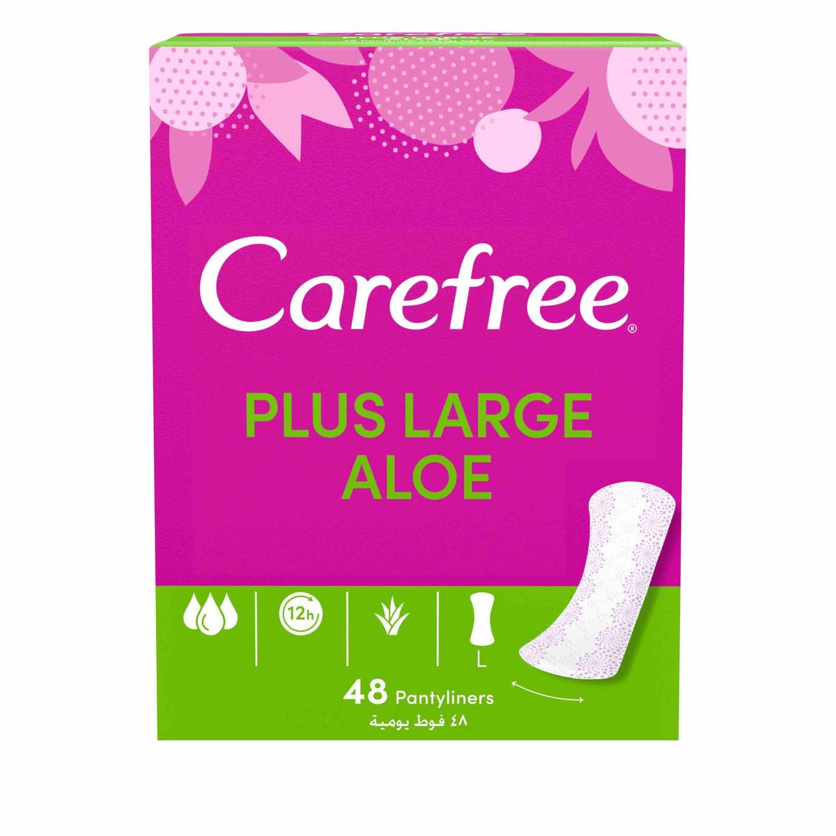 Carefree Large Aloe Vera Panty Liners 48-Pack